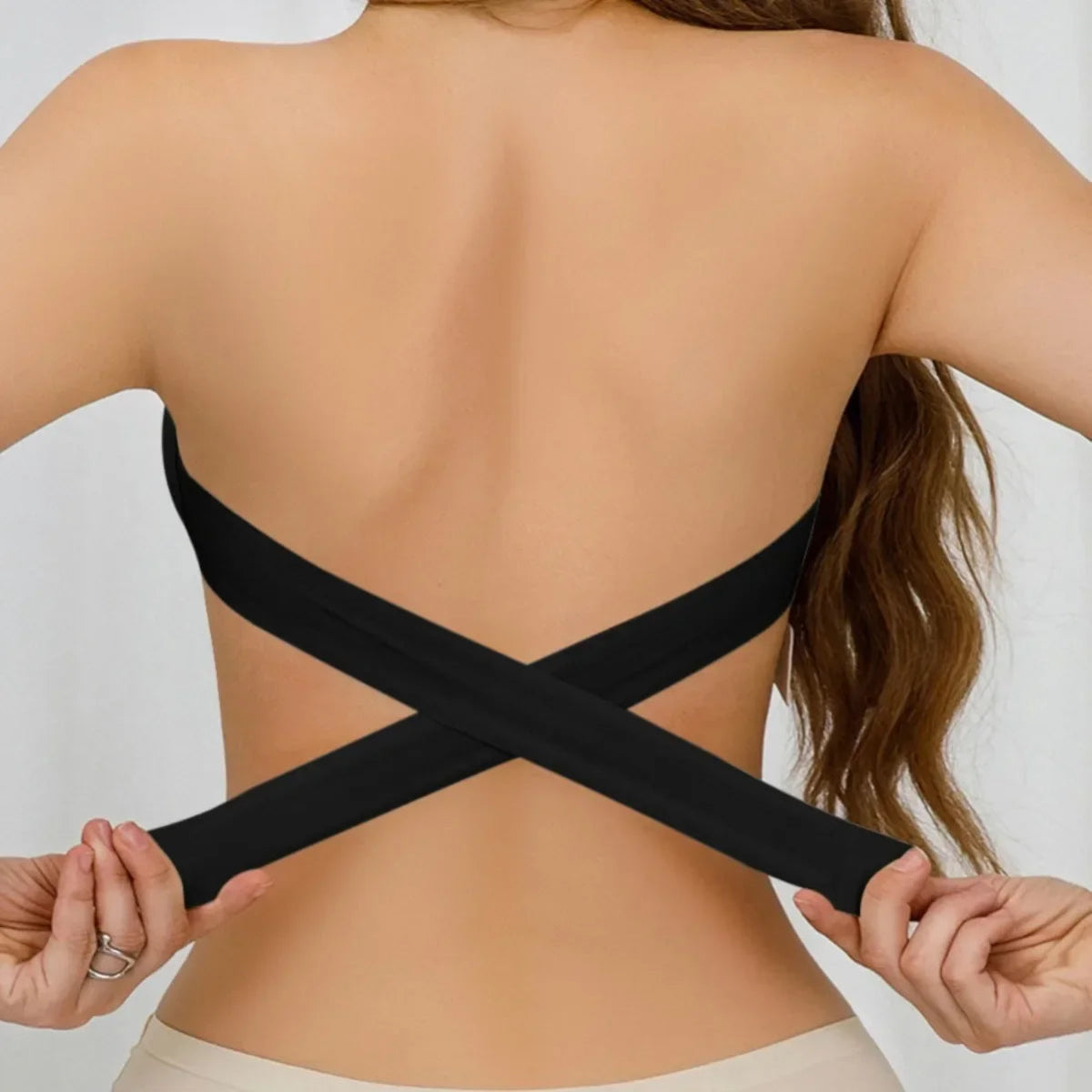 BellaForme - trägerloser Seamless BH - mit Frontverschluss & ohne Bügel - perfekt für Tops, Kleider & Off - Shoulder - Looks - atmungsaktiv & mit verstellbaren Trägern - épure paris
