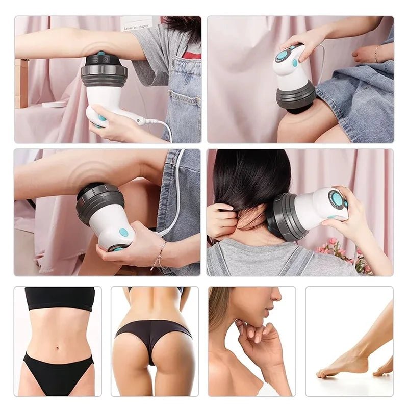 CelluFree Pro - Anti - Cellulite Gerät - fördert Durchblutung, Fettabbau & Hautelastizität - Körperstraffung & Tiefenmassage - für Nacken, Taille, Rücken, Po & Beine - épure paris