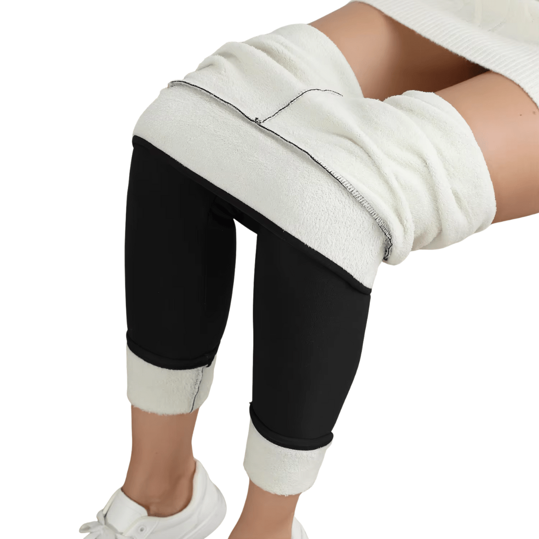 CozyShape - Winter - Fleece Thermo - Leggings - hohe Taille, figurformend & elastisch, ideal gegen Kälte, bequem & stilvoll - blickdicht & High Waist - épure paris