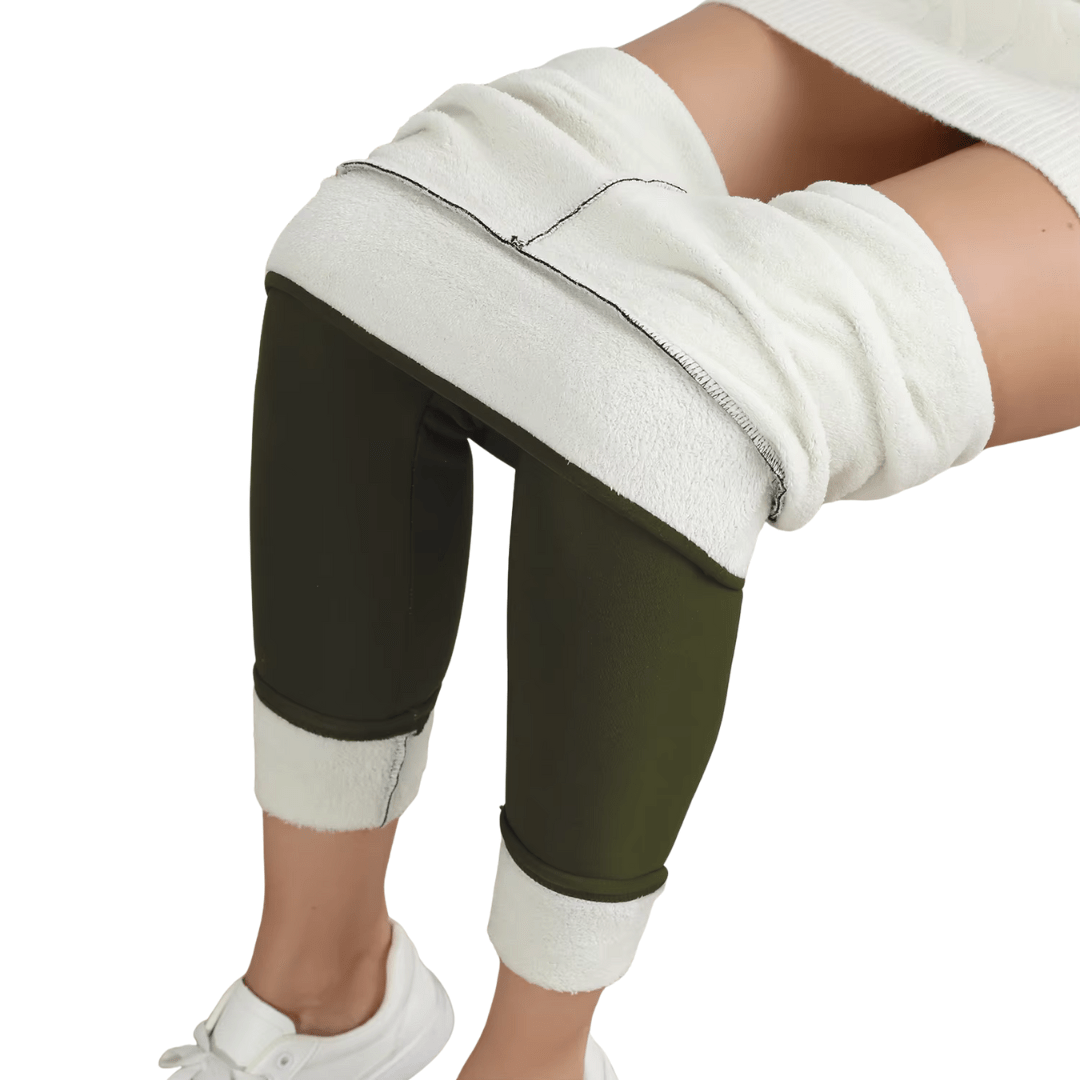 CozyShape - Winter - Fleece Thermo - Leggings - hohe Taille, figurformend & elastisch, ideal gegen Kälte, bequem & stilvoll - blickdicht & High Waist - épure paris