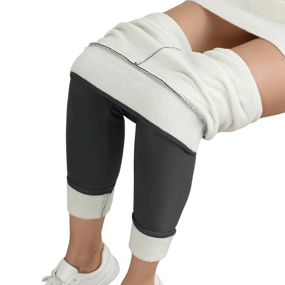 CozyShape - Winter - Fleece Thermo - Leggings - hohe Taille, figurformend & elastisch, ideal gegen Kälte, bequem & stilvoll - blickdicht & High Waist - épure paris