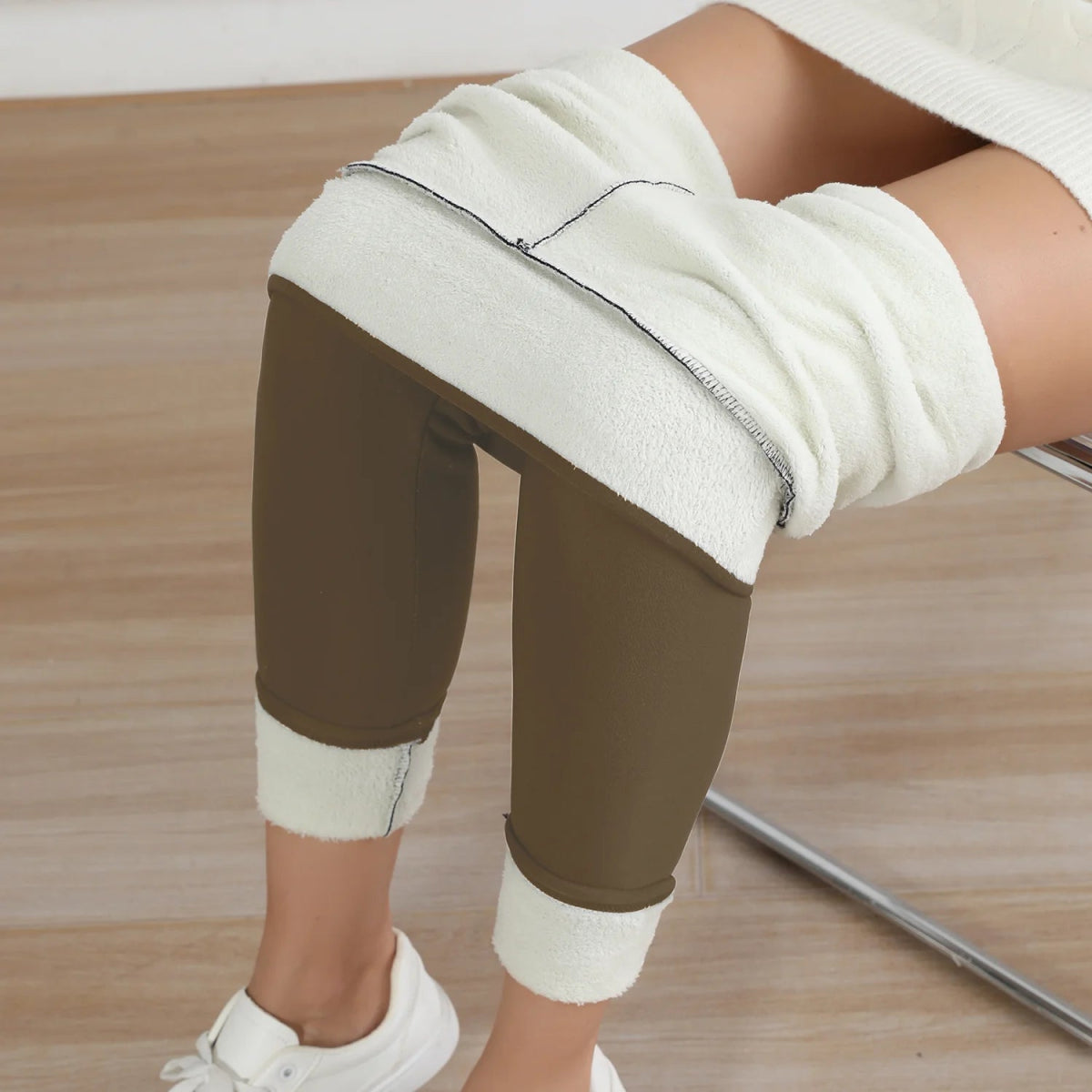 CozyShape - Winter - Fleece Thermo - Leggings - hohe Taille, figurformend & elastisch, ideal gegen Kälte, bequem & stilvoll - blickdicht & High Waist - épure paris