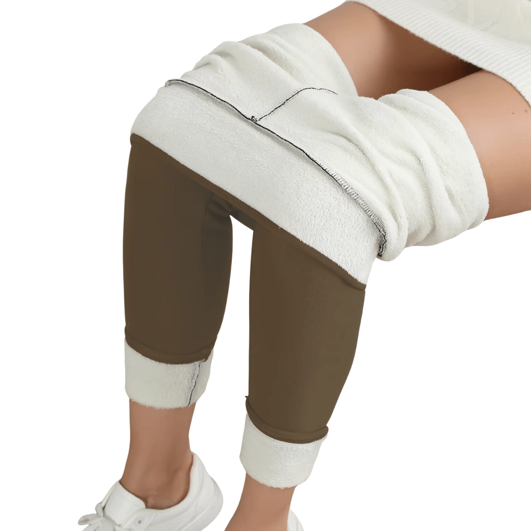 CozyShape - Winter - Fleece Thermo - Leggings - hohe Taille, figurformend & elastisch, ideal gegen Kälte, bequem & stilvoll - blickdicht & High Waist - épure paris