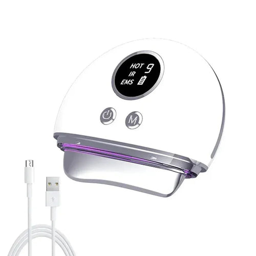 DermaLift - Gua Sha 4 - in - 1 Hautpflegegerät mit EMS & Wärme - Anti - Aging, Gesichtskontur, Lymphdrainage & straffe Hautpflege - épure paris
