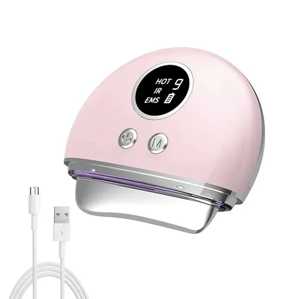 DermaLift - Gua Sha 4 - in - 1 Hautpflegegerät mit EMS & Wärme - Anti - Aging, Gesichtskontur, Lymphdrainage & straffe Hautpflege - épure paris