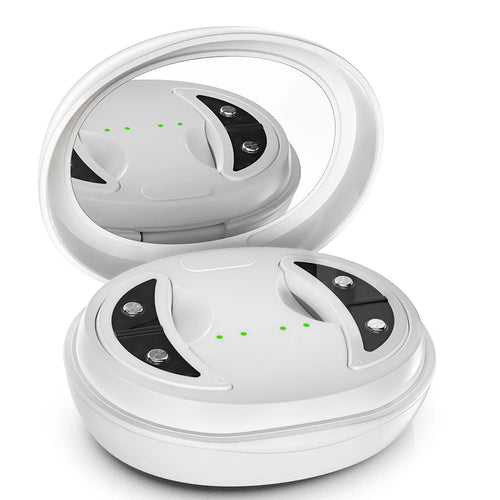 EyeGlow Pro - EMS Augenpads mit Lichttherapie - reduziert Augenringe, Tränensäcke & Müdigkeit - gegen dunkle Augenringe, feine Linien - Anti - Aging - épure paris