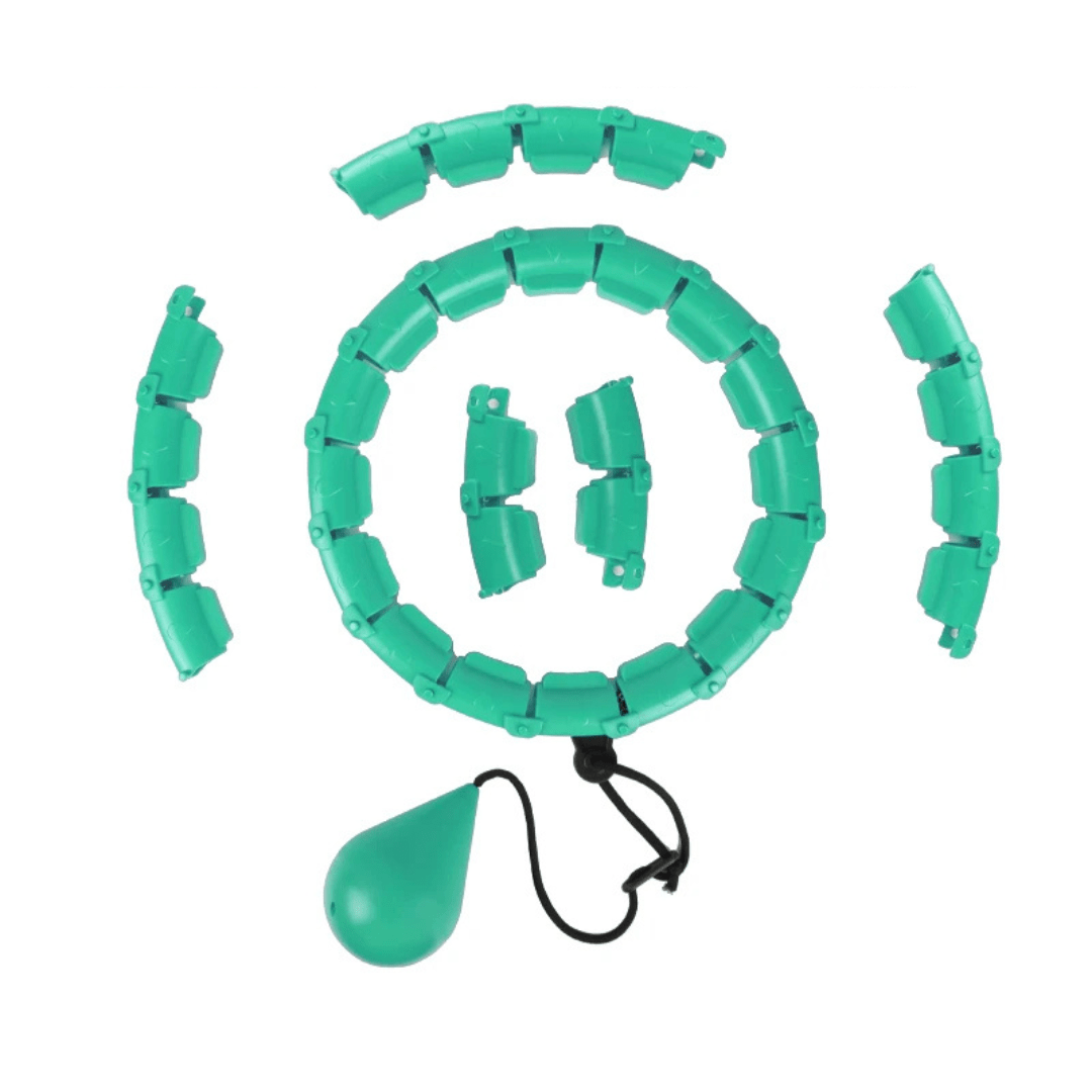 FitHoop - verstellbarer Hula Hoop Reifen mit Gegengewicht - formt Taille, stärkt Core - Muskulatur & fördert die Fettverbrennung - Gewichtsverlust & Muskelaufbau - épure paris