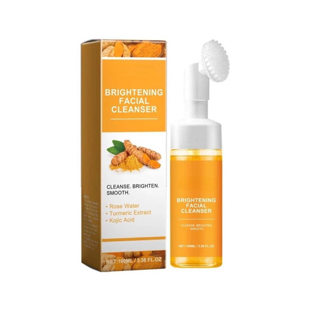 GlowAura - Schaumreiniger "Cleanser" - Kurkuma & Kojic Acid - entfernt Mitesser, reduziert Akne, mildert Flecken & sorgt für ebenmäßigen Teint - Gesichtsreiniger mit natürlichen Wirkstoffen - épure paris
