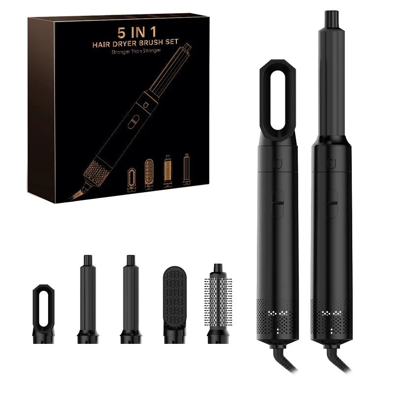 GlowHair Pro - Premium 5in1 Haarstyler - für seidiges, glänzendes Haar, glattes Finish & definierte Locken - Beach Waves, Volumen - Looks & Anti - Frizz - Effekt - épure paris