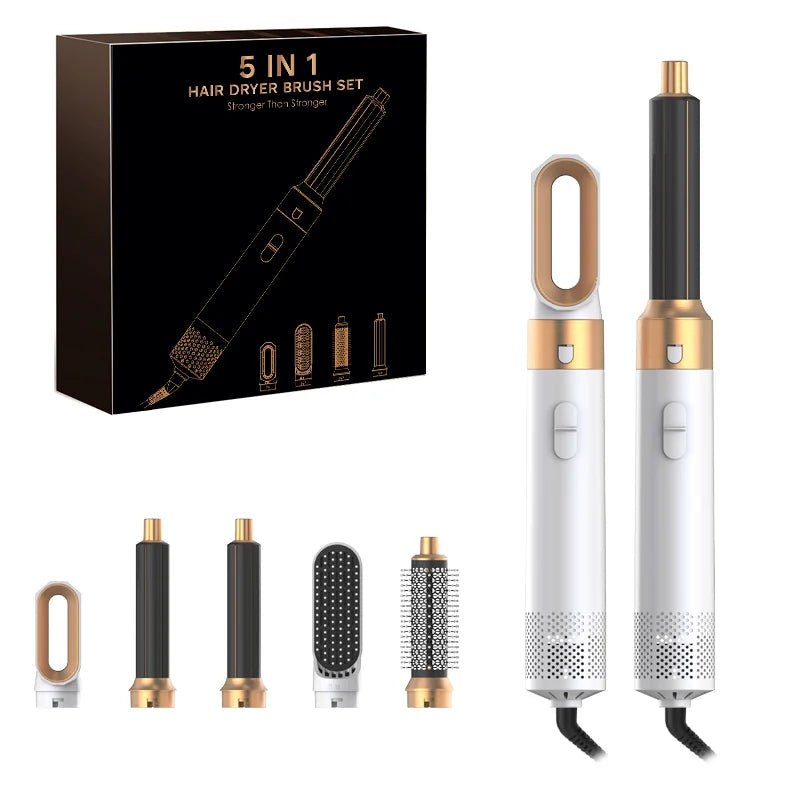 GlowHair Pro - Premium 5in1 Haarstyler - für seidiges, glänzendes Haar, glattes Finish & definierte Locken - Beach Waves, Volumen - Looks & Anti - Frizz - Effekt - épure paris