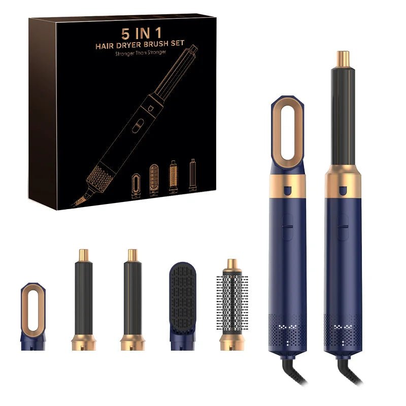 GlowHair Pro - Premium 5in1 Haarstyler - für seidiges, glänzendes Haar, glattes Finish & definierte Locken - Beach Waves, Volumen - Looks & Anti - Frizz - Effekt - épure paris