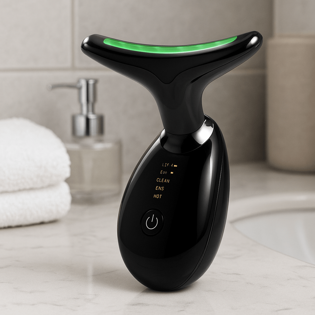 GlowLift - EMS & LED Hautpflegegerät für Gesicht & Hals - Gegen Falten, Doppelkinn & müde Haut - épure paris