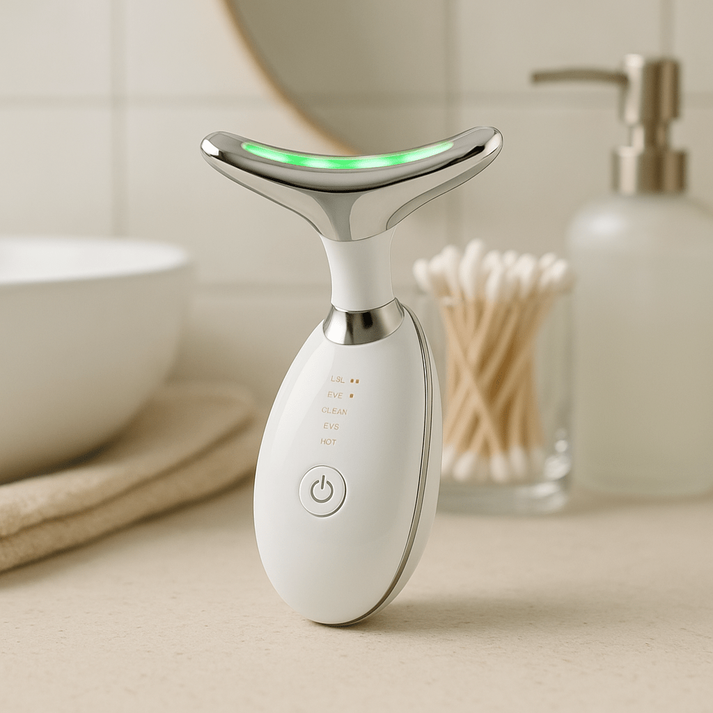 GlowLift - EMS & LED Hautpflegegerät für Gesicht & Hals - Gegen Falten, Doppelkinn & müde Haut - épure paris