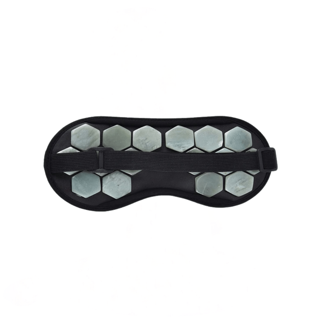 GlowRest - Thermo - Augenmaske mit Germanium & Jade - beruhigt, regeneriert & revitalisiert Augenpartien - für erholsame Nächte, Linderung bei Augendruck - épure paris