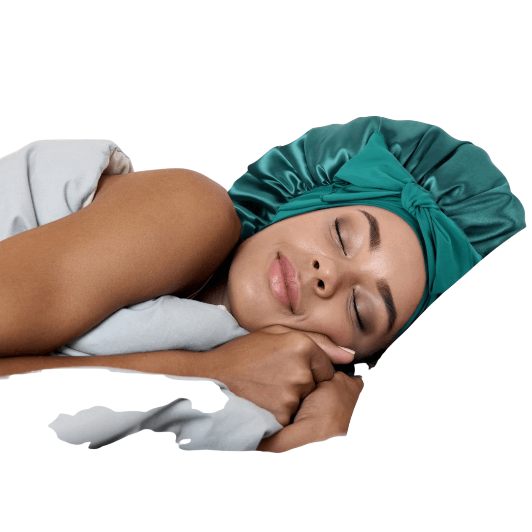 HairDream - Premium Haarhaube - Satin Nachtmütze zum Schlafen, schützt Haare, reduziert Frizz & verhindert Haarbruch - verstellbar & atmungsaktiv - für lockiges & glattes Haar - épure paris