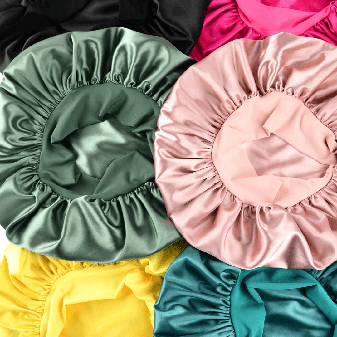 HairDream - Premium Haarhaube - Satin Nachtmütze zum Schlafen, schützt Haare, reduziert Frizz & verhindert Haarbruch - verstellbar & atmungsaktiv - für lockiges & glattes Haar - épure paris
