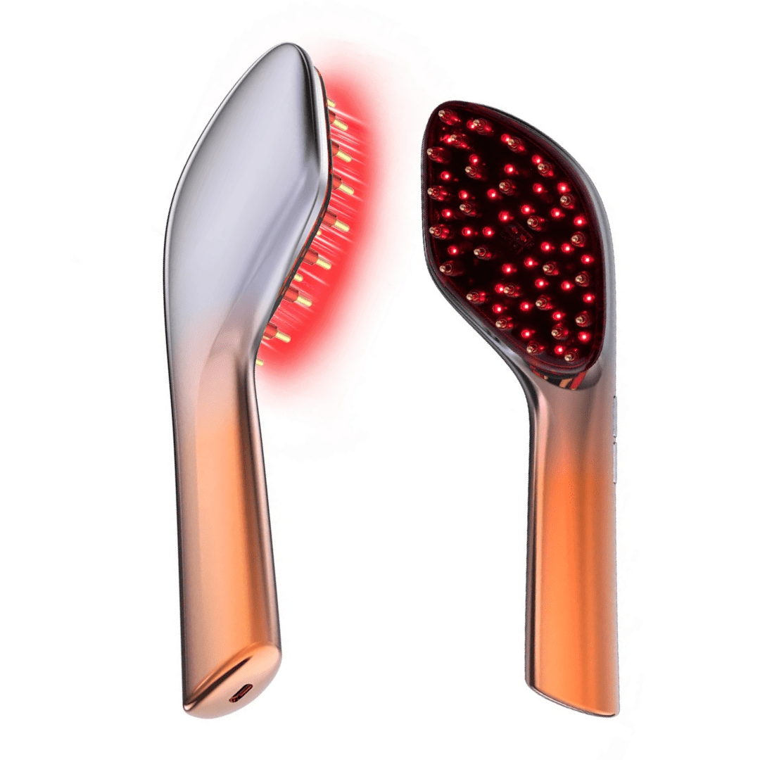 HairVital Deluxe - EMS & Rotlicht Haarwachstumsbürste - stärkt Haarwurzeln, aktiviert Haarwachstum & fördert Durchblutung der Kopfhaut - reduziert Haarausfall - épure paris