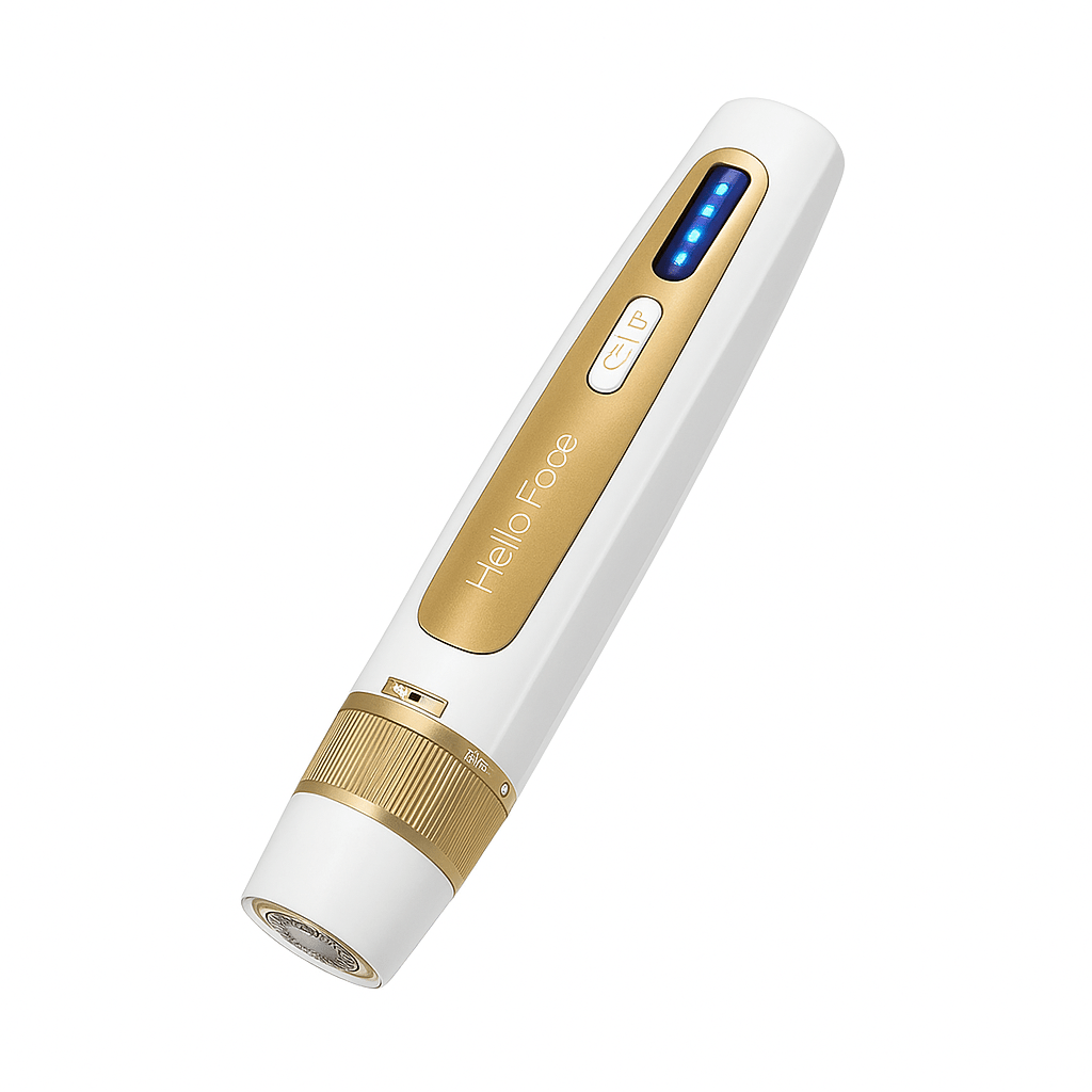 HelloFace 2.0 - Microneedling & Licht - Therapie - für glattere Haut, feine Poren & frisches Hautbild - gegen Hautalterung, Akne - Narben & müde Haut - Anti - Aging - épure paris