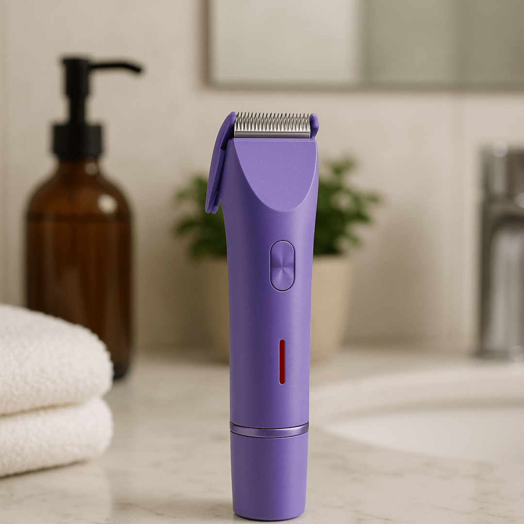 LuxeShave Pro – Premium 2 - in - 1 Damenrasierer mit Präzisionstrimmer – Sanfte & schmerzfreie Haarentfernung für glatte Haut an Beinen, Achseln & Bikinizone - épure paris