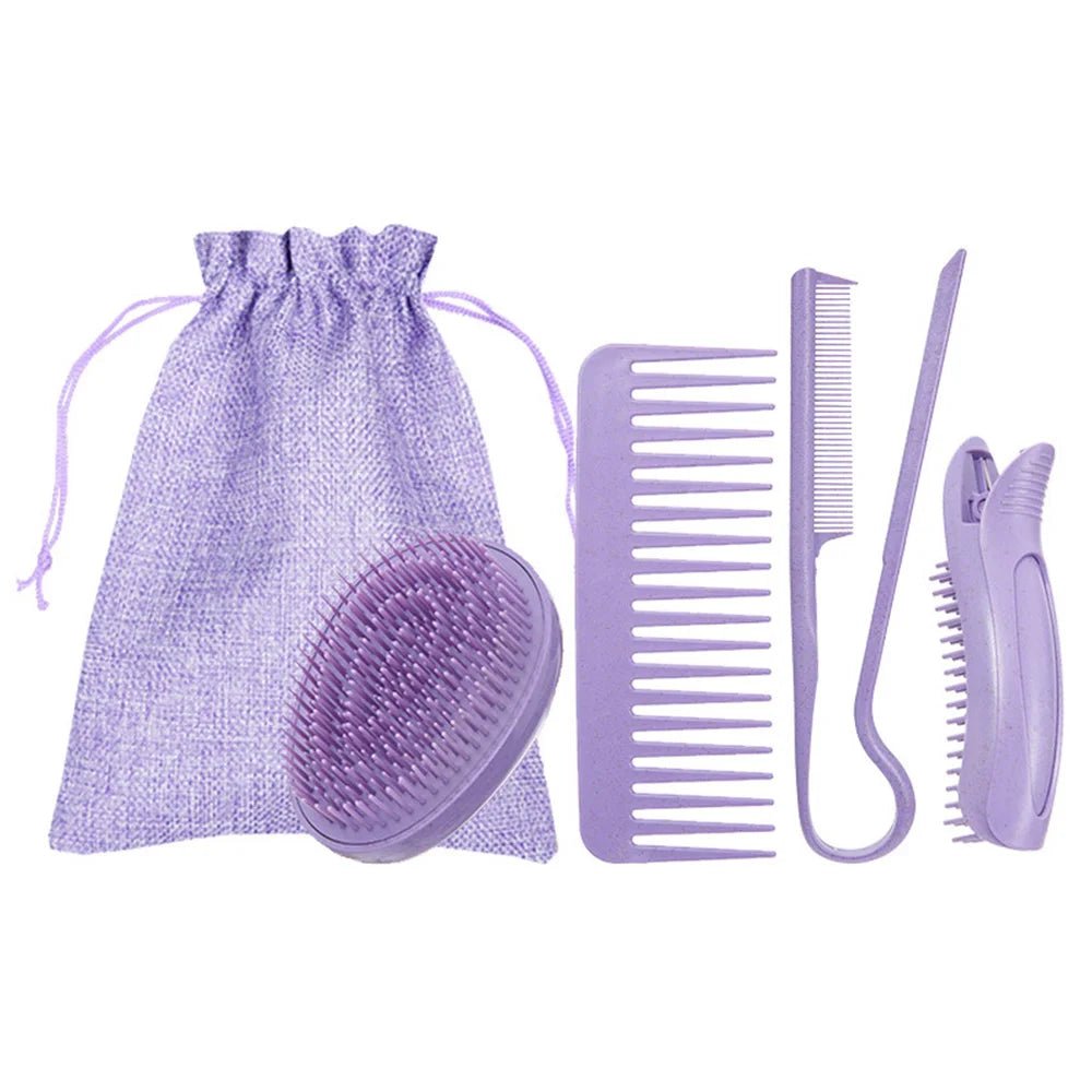 NatureStyle Pro - 5 - teiliges Styling - Set - Glätteisen, Lockenstab, Kamm & Root Clip für flexibles Hairstyling ohne Schäden - épure paris