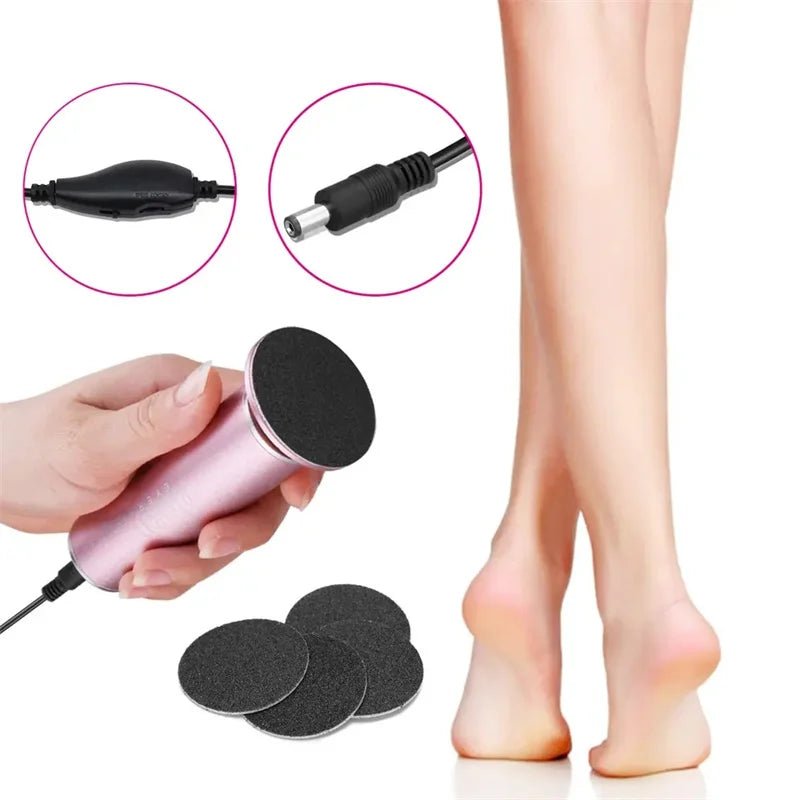 PureFeet - elektrischer Hornhautentferner - für glatte, gepflegte Füße - Entfernung von Hornhaut, Schwielen und trockener Haut - sanft & hygienisch - épure paris