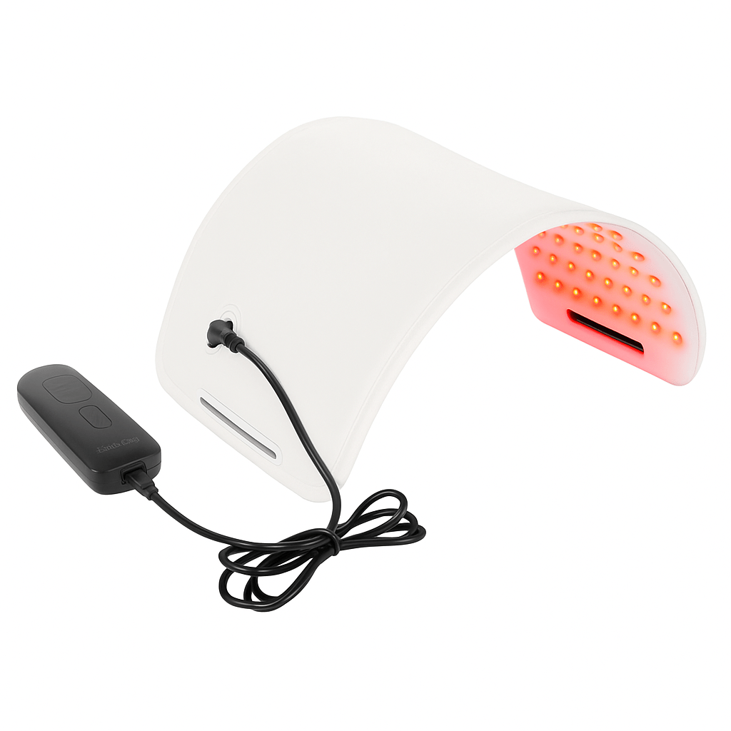 PureGlowy - Infrarot Rotlichttherapie Gerät - für glatte, strahlende Haut & weniger Unreinheiten - Anti - Falten, Porenverfeinerung & Kollagen - Booster - Glow - Effekt - épure paris