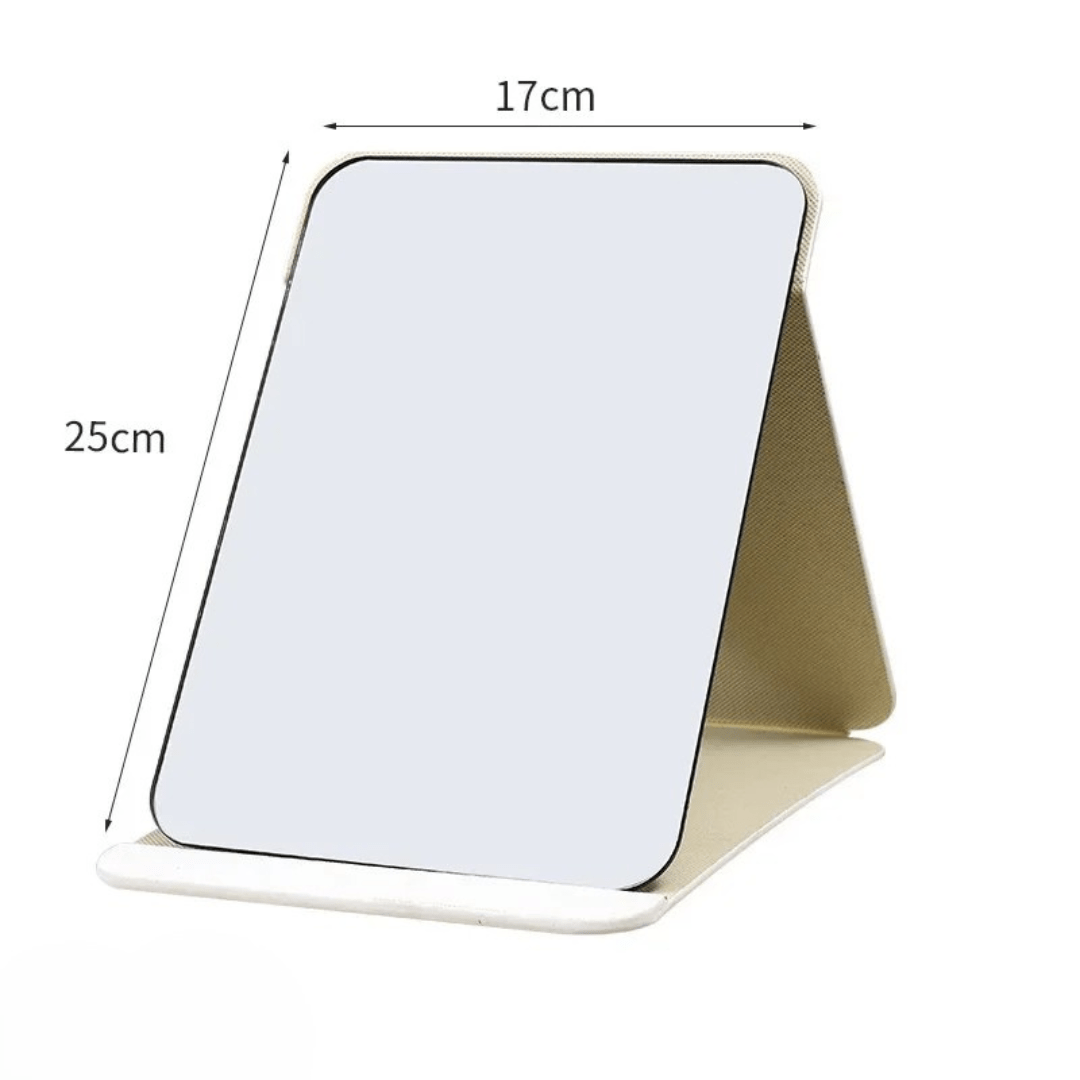 PureMirror - faltbarer Make - up - Spiegel mit Standfuß - klares Spiegelbild, platzsparend & verstaubar - ideal für Reisen und unterwegs - tägliche Beauty - Routine - épure paris