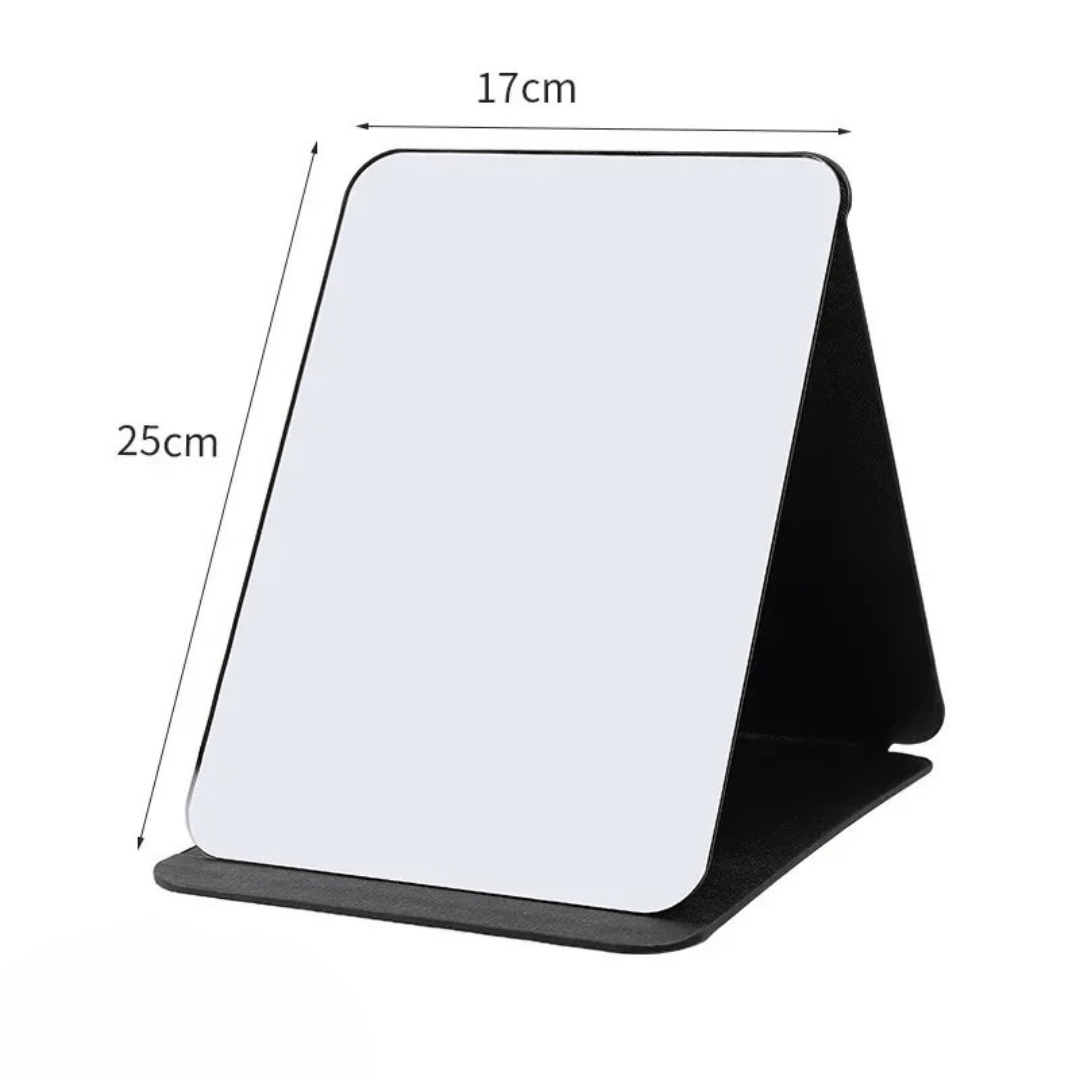PureMirror - faltbarer Make - up - Spiegel mit Standfuß - klares Spiegelbild, platzsparend & verstaubar - ideal für Reisen und unterwegs - tägliche Beauty - Routine - épure paris