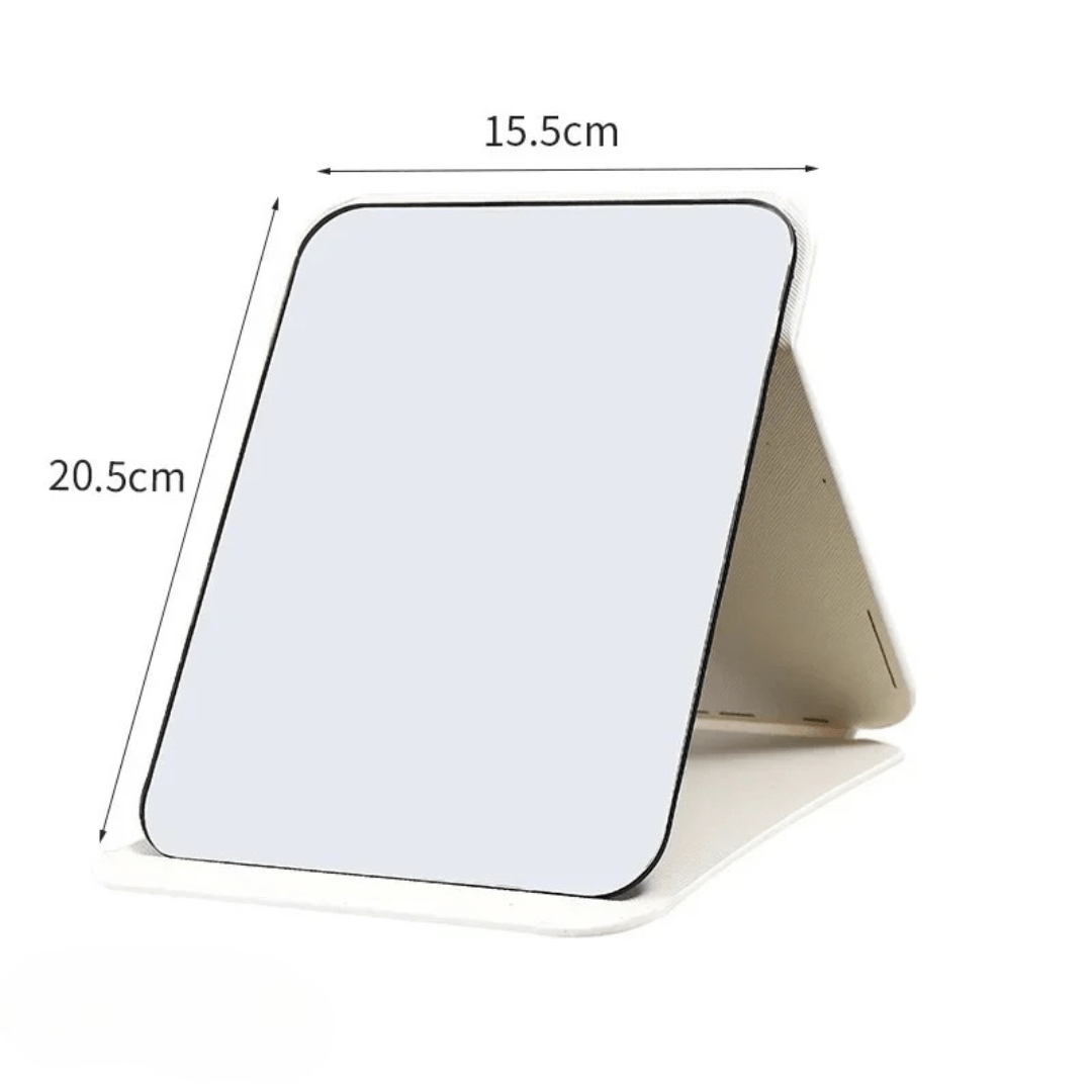PureMirror - faltbarer Make - up - Spiegel mit Standfuß - klares Spiegelbild, platzsparend & verstaubar - ideal für Reisen und unterwegs - tägliche Beauty - Routine - épure paris