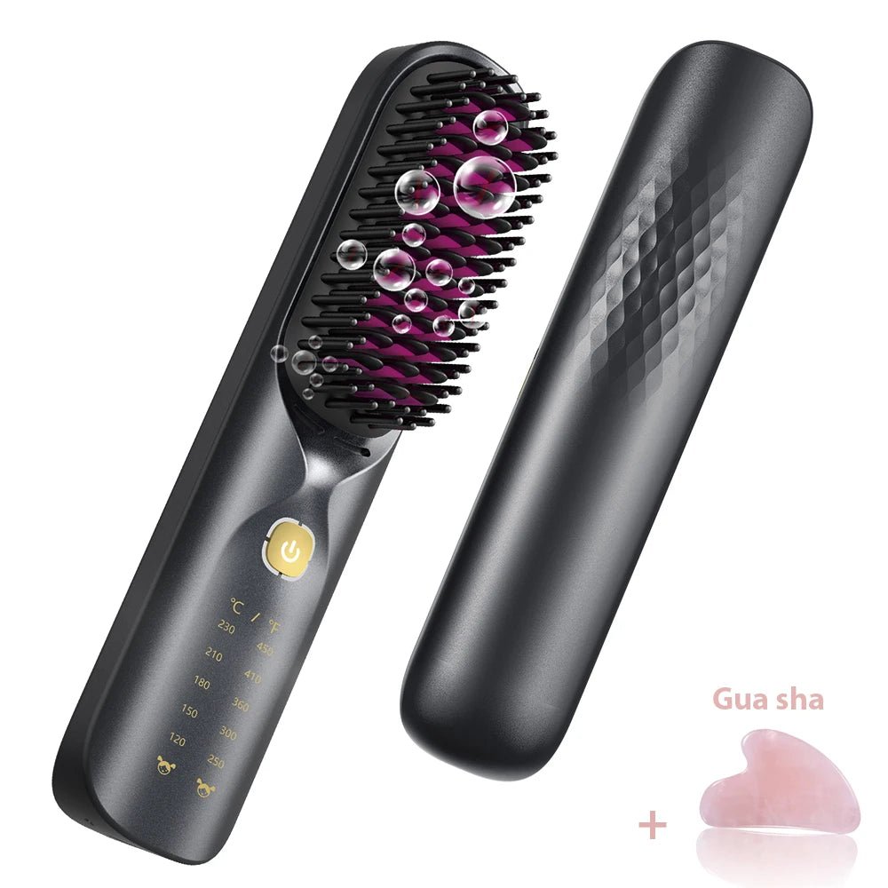 PureStyle Pro - kabelloser Haarglätter mit Ionen - Technologie & Akku - glattes Haar, seidige Längen, Finish, stark gegen Frizz & sanft zum Haar - zuhause oder unterwegs - épure paris