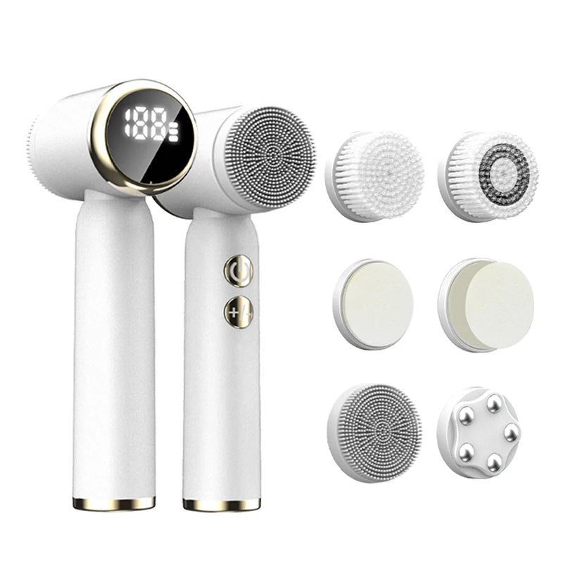 RejuvaBrush Pro - 5 - in - 1 Gesichtsreinigungsbürste - für strahlende, porentief gereinigte & entspannte Haut - porentiefe Reinigung & Glow - Effekt - épure paris