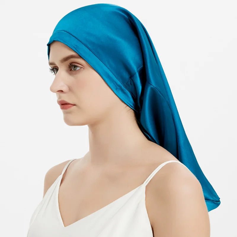 SilkDream - Schlafhaube aus 100 % Maulbeerseide - schützt langes & empfindliches Haar – gegen Frizz & Haarbruch - verstellbar, atmungsaktiv & sanft zur Kopfhaut - épure paris