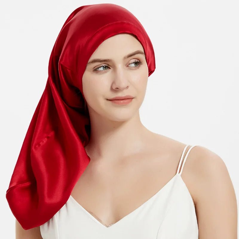 SilkDream - Schlafhaube aus 100 % Maulbeerseide - schützt langes & empfindliches Haar – gegen Frizz & Haarbruch - verstellbar, atmungsaktiv & sanft zur Kopfhaut - épure paris