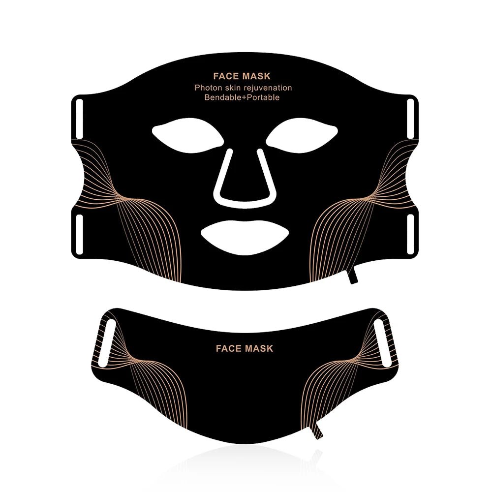 Skin Aura - 7 - in - 1 Lichttherapie Gesichtsmaske - LED - gegen Unreinheiten und schlaffe Haut, Anti - Aging, feine Linien & fahle Haut - Akne - Behandlung, Hautstraffung & Porenverfeinerung - épure paris