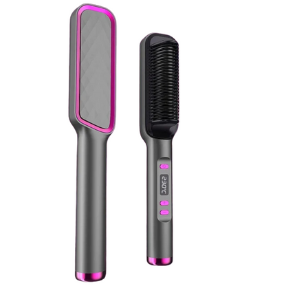 NovaBrush - 2-in-1 Glättbürste & Stylingkamm - frizzfreies & gesund glänzendes Haar, schont Haarstruktur & schnelles Glätten - ohne Hitzeschäden