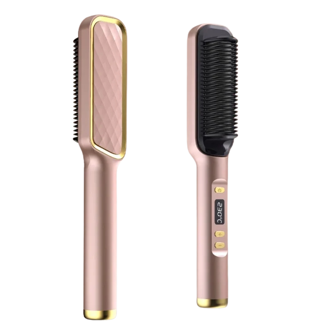 NovaBrush - 2-in-1 Glättbürste & Stylingkamm - frizzfreies & gesund glänzendes Haar, schont Haarstruktur & schnelles Glätten - ohne Hitzeschäden