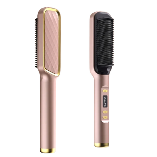 NovaBrush - 2-in-1 Glättbürste & Stylingkamm - frizzfreies & gesund glänzendes Haar, schont Haarstruktur & schnelles Glätten - ohne Hitzeschäden