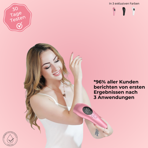 LunaSkin - IPL Haarentfernungsgerät mit Kühlfunktion – Dauerhafte & schmerzfreie Haarentfernung für sensible Haut & alle Körperzonen - kein Rasieren mehr