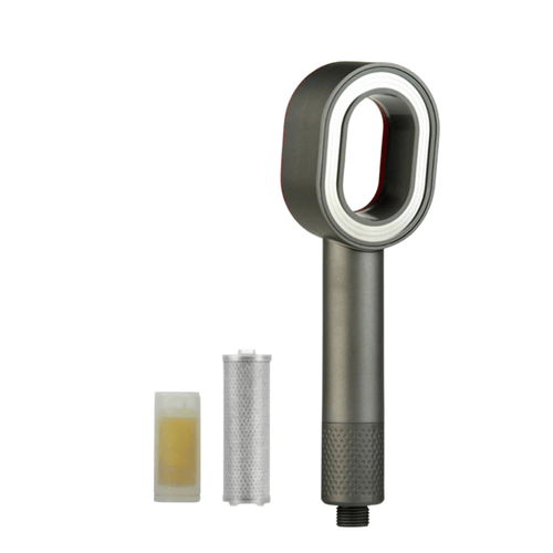 AquaGlow - Premium Duschkopf mit Filter & Spa - Effekt - für klare + weiche Haut & glänzendes Haar - weniger Kalk & reduzierten Wasserverbrauch - ideal für empfindliche Haut - épure paris
