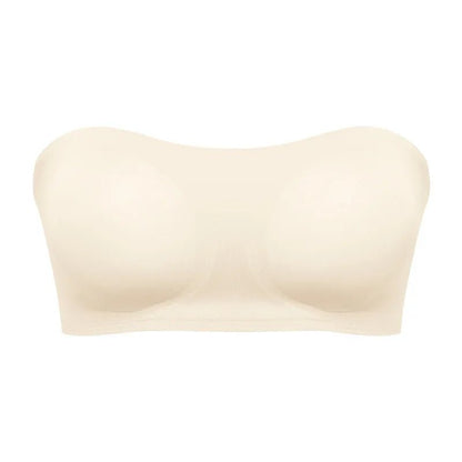 BellaForme - trägerloser Seamless BH - mit Frontverschluss & ohne Bügel - perfekt für Tops, Kleider & Off - Shoulder - Looks - atmungsaktiv & mit verstellbaren Trägern - épure paris