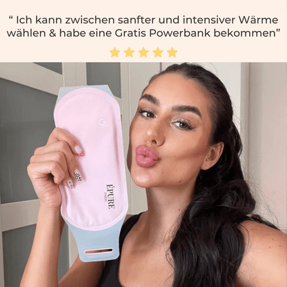 BellaLove I Das virale Wärme - & Wohlfühlkissen - schnelle Schmerzlinderung, Wärme und Massage - perfekt für Bauchschmerzen, Periodenkrämpfe & Verdauungsbeschwerden - épure paris