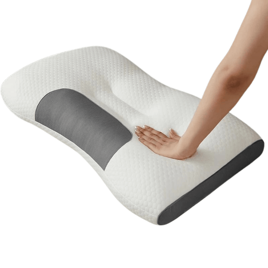 Cloudy - orthopädisches Kopfkissen - anatomisch geformt & atmungsaktiv - fördert Schlafqualität & Haltung - bei HWS - Problemen - Seitenschläfer & Rückenschläfer - épure paris