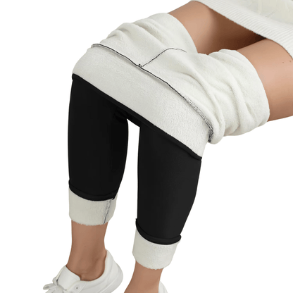 CozyShape - Winter - Fleece Thermo - Leggings - hohe Taille, figurformend & elastisch, ideal gegen Kälte, bequem & stilvoll - blickdicht & High Waist - épure paris