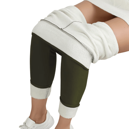 CozyShape - Winter - Fleece Thermo - Leggings - hohe Taille, figurformend & elastisch, ideal gegen Kälte, bequem & stilvoll - blickdicht & High Waist - épure paris