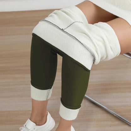 CozyShape - Winter - Fleece Thermo - Leggings - hohe Taille, figurformend & elastisch, ideal gegen Kälte, bequem & stilvoll - blickdicht & High Waist - épure paris