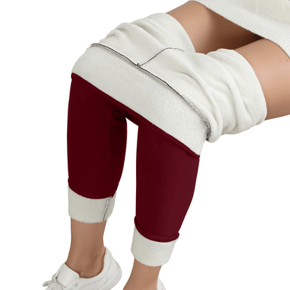 CozyShape - Winter - Fleece Thermo - Leggings - hohe Taille, figurformend & elastisch, ideal gegen Kälte, bequem & stilvoll - blickdicht & High Waist - épure paris