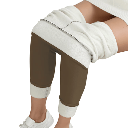 CozyShape - Winter - Fleece Thermo - Leggings - hohe Taille, figurformend & elastisch, ideal gegen Kälte, bequem & stilvoll - blickdicht & High Waist - épure paris
