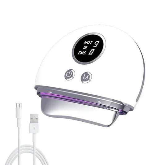 DermaLift - Gua Sha 4 - in - 1 Hautpflegegerät mit EMS & Wärme - Anti - Aging, Gesichtskontur, Lymphdrainage & straffe Hautpflege - épure paris