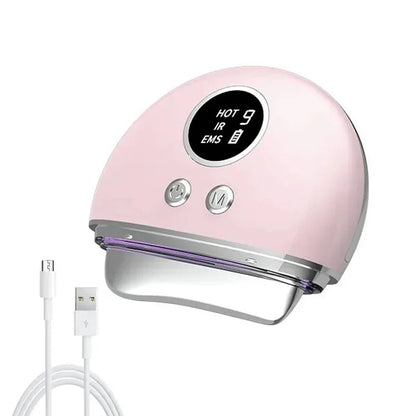 DermaLift - Gua Sha 4 - in - 1 Hautpflegegerät mit EMS & Wärme - Anti - Aging, Gesichtskontur, Lymphdrainage & straffe Hautpflege - épure paris