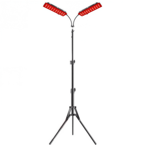 DualRed - Doppelkopf Rotlicht & Infrarot Lampe - Ganzkörper - Therapie gegen Schmerzen, Verspannungen & für gesunde Haut - épure paris